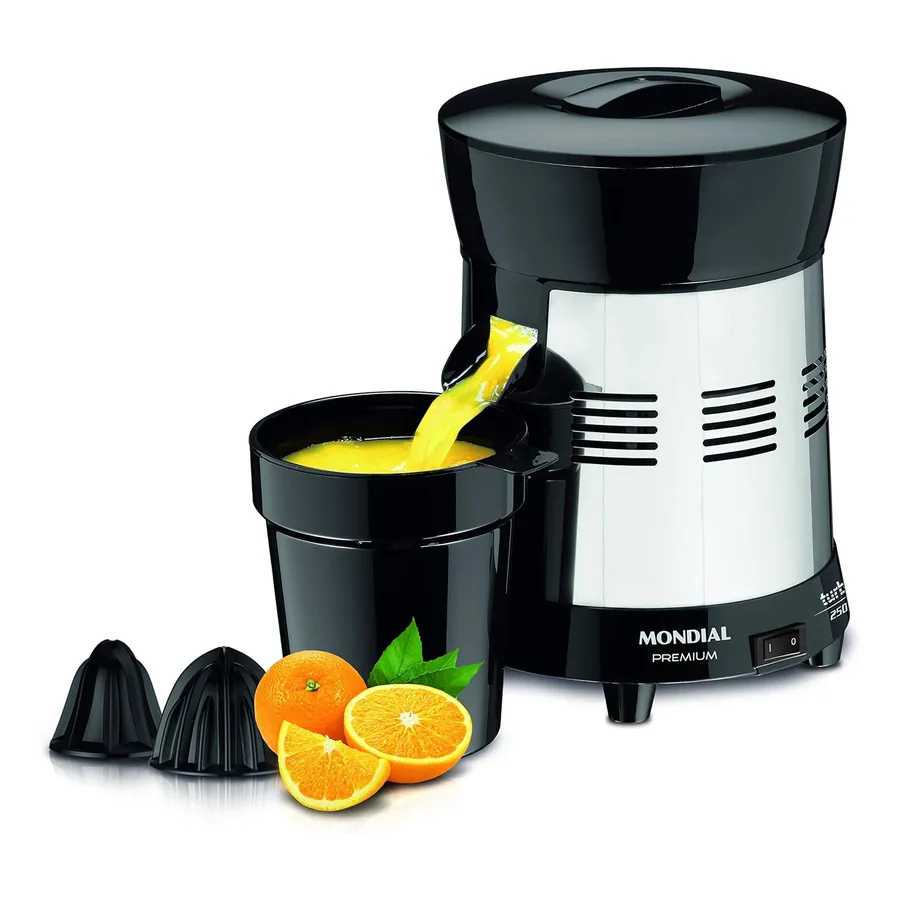 Extrator de sucos Mondial E-10 preto inox